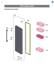 Refrigerator Door parts for Lg Refrigerator LS27T3230S from AppliancePartsPros.com
