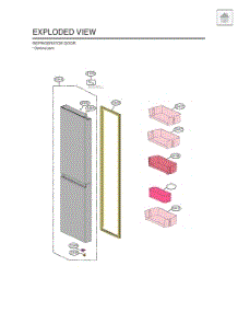Refrigerator Door parts for Lg Refrigerator LS29S3230V from AppliancePartsPros.com