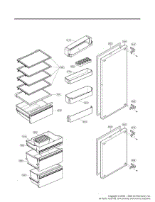 Section 2 parts for Lg Refrigerator LSBNC1021P from AppliancePartsPros.com