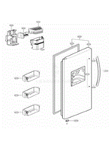 Freezer Door Part parts for Lg Refrigerator LSC23954ST from AppliancePartsPros.com