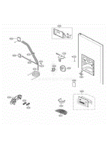 Ice And Water Part Dispenser Parts parts for Lg Refrigerator LSC23954ST from AppliancePartsPros.com