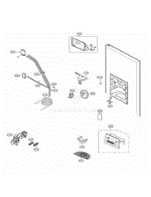 Ice And Water Part Dispenser Parts parts for Lg Refrigerator LSC23954SW from AppliancePartsPros.com