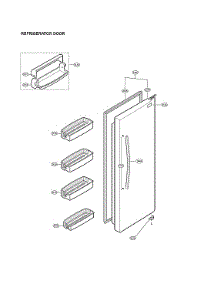 Refrigerator Door Parts parts for Lg Refrigerator LSC27921ST/03 from AppliancePartsPros.com