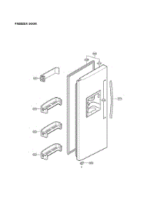 Freezer Door Parts parts for Lg Refrigerator LSC27921ST/03 from AppliancePartsPros.com