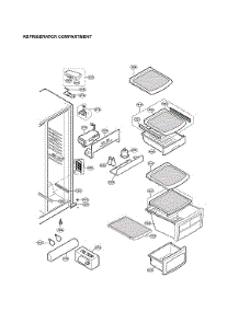 Refrigerator Compartment Parts parts for Lg Refrigerator LSC27921ST/03 from AppliancePartsPros.com