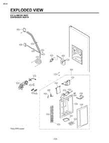 Ice & Water Part Exploded View Dispenser Parts parts for Lg Refrigerator LSC27935ST from AppliancePartsPros.com