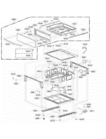 Drawer Parts parts for Lg Refrigerator LSC5683WB from AppliancePartsPros.com