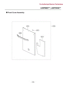 Front Cover parts for Lg Dishwasher LSDF9963ST from AppliancePartsPros.com