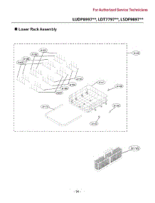 Lower Rack parts for Lg Dishwasher LSDF9963ST from AppliancePartsPros.com