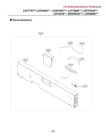 Panel Assembly parts for Lg Dishwasher LSDF9963ST from AppliancePartsPros.com