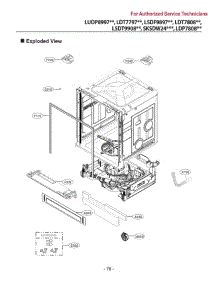 Section 4 parts for Lg Dishwasher LSDF9963ST from AppliancePartsPros.com