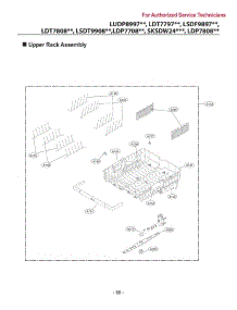 Upper Rack parts for Lg Dishwasher LSDF9963ST from AppliancePartsPros.com