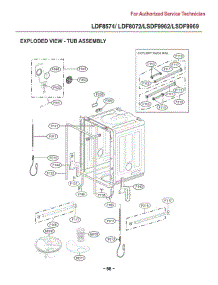 Section 3 parts for Lg Dishwasher LSDF9969BD from AppliancePartsPros.com
