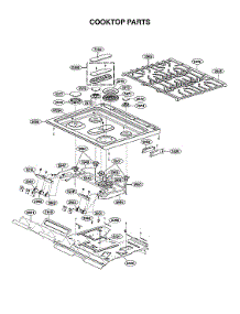 Cooktop Parts parts for Lg Range LSDL6336D/00 from AppliancePartsPros.com