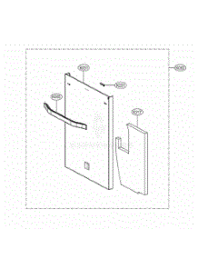 Front Cover Assembly parts for Lg Dishwasher LSDT9908BD from AppliancePartsPros.com