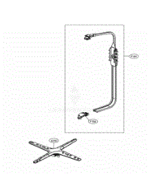 Water Guide Assembly parts for Lg Dishwasher LSDT9908BD from AppliancePartsPros.com