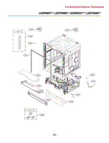 Section 6 parts for Lg Dishwasher LSDT9908SS from AppliancePartsPros.com