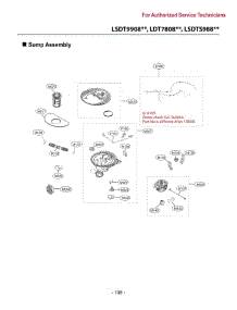 Sump Assembly parts for Lg Dishwasher LSDT9908SS from AppliancePartsPros.com