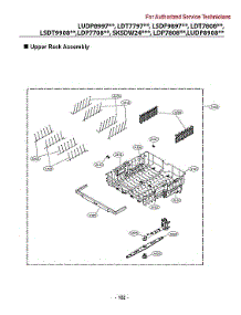 Upper Rack Assy parts for Lg Dishwasher LSDT9908SS/00 from AppliancePartsPros.com