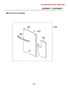Front Cover Assy parts for Lg Dishwasher LSDT9908SS/00 from AppliancePartsPros.com