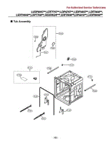 Tub Assy parts for Lg Dishwasher LSDT9908SS/00 from AppliancePartsPros.com