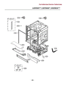 Lower Frame Assy parts for Lg Dishwasher LSDT9908SS/00 from AppliancePartsPros.com