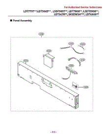 Panel Assy parts for Lg Dishwasher LSDT9908SS/00 from AppliancePartsPros.com