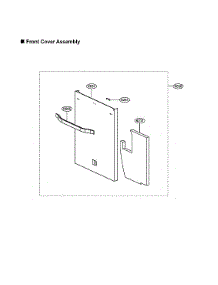 Front Cover Assy parts for Lg Dishwasher LSDT9908ST/00 from AppliancePartsPros.com