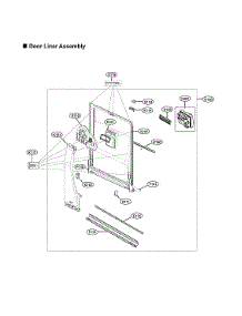 Door Liner Assy parts for Lg Dishwasher LSDT9908ST/00 from AppliancePartsPros.com