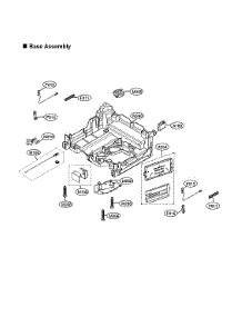 Base Assy parts for Lg Dishwasher LSDT9908ST/00 from AppliancePartsPros.com