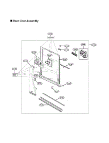 Door Liner Assy parts for Lg Dishwasher LSDTS9882S/00 from AppliancePartsPros.com