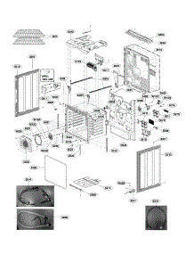 Cavity Parts parts for Lg Range LSE4611ST from AppliancePartsPros.com