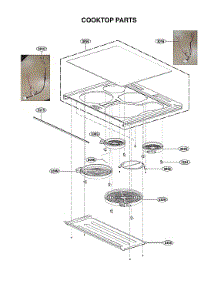Cooktop Parts parts for Lg Range LSE4615ST from AppliancePartsPros.com