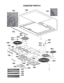 Cooktop Parts I parts for Lg Range LSE4616BD from AppliancePartsPros.com