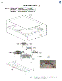 Cooktop Parts (Ii) parts for Lg Range LSEL6335FE from AppliancePartsPros.com