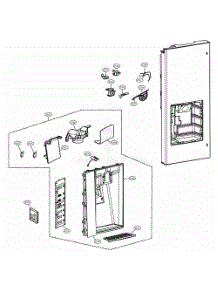 Dispenser Parts parts for Lg Refrigerator LSFD2591ST from AppliancePartsPros.com