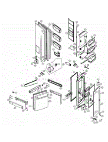 Door Parts parts for Lg Refrigerator LSFD2591ST from AppliancePartsPros.com