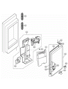 Ice Maker And Ice Bin Parts parts for Lg Refrigerator LSFD2591ST from AppliancePartsPros.com