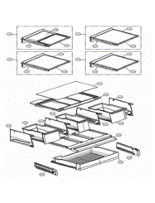 Refrigerator Parts parts for Lg Refrigerator LSFD2591ST from AppliancePartsPros.com