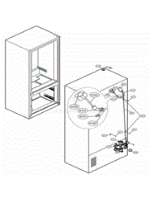 Valve And Water Tube Parts parts for Lg Refrigerator LSFD2591ST from AppliancePartsPros.com