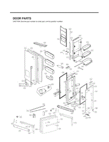 Door Parts parts for Lg Refrigerator LSFXC2476D from AppliancePartsPros.com