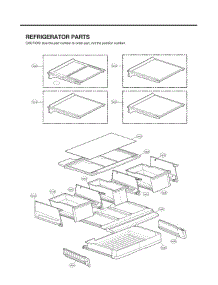 Refrigerator Parts parts for Lg Refrigerator LSFXC2476D from AppliancePartsPros.com