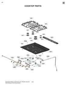 Cooktop Parts parts for Lg Range LSGL5830S from AppliancePartsPros.com