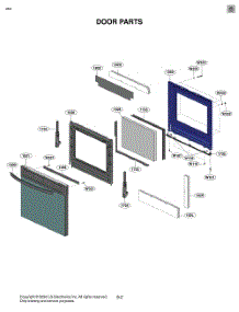 Door Parts parts for Lg Range LSGL5830S from AppliancePartsPros.com