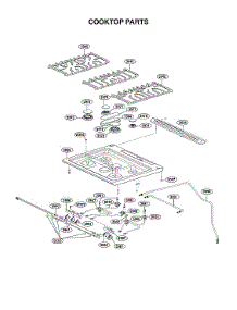Cooktop Parts parts for Lg Range LSGL5831F/00 from AppliancePartsPros.com