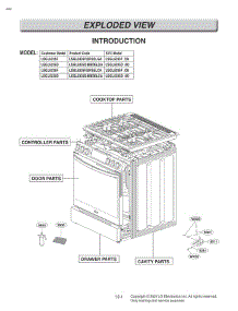 Door Parts parts for Lg Range LSGL6335D from AppliancePartsPros.com