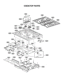Cooktop Parts parts for Lg Range LSGL6335D/00 from AppliancePartsPros.com