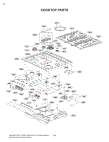Cooktop Parts parts for Lg Range LSGL6337F from AppliancePartsPros.com