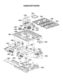 Cooktop Parts parts for Lg Range LSGL6337F/00 from AppliancePartsPros.com