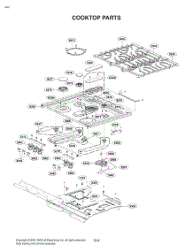Section 4 parts for Lg Range LSGS6338F from AppliancePartsPros.com